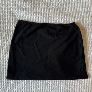 Black mini skirt